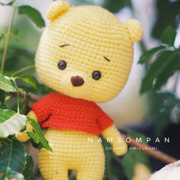 PDF Pattern-Crochet Amigurumi | Yellow Bear Pattern Digital Download in English | Cute Crochet Pattern