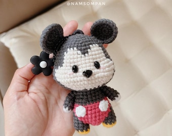 Patrón PDF - Amigurumi de ganchillo / Patrón digital de Mickey y Minnie Mouse en inglés / Lindo patrón de ganchillo