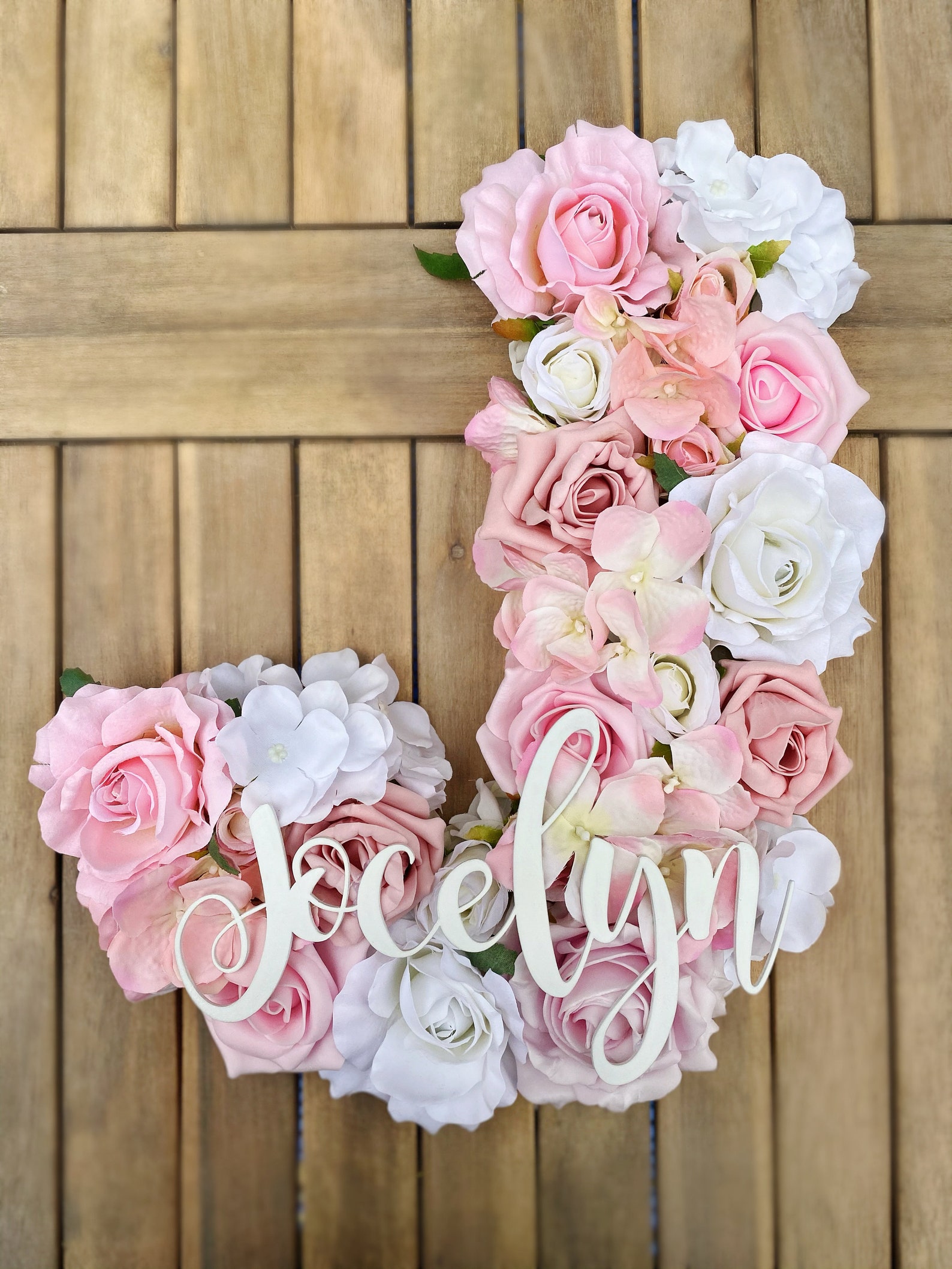 Flower Letter With Name/Floral Letters/Floral Initial/Flower | Etsy