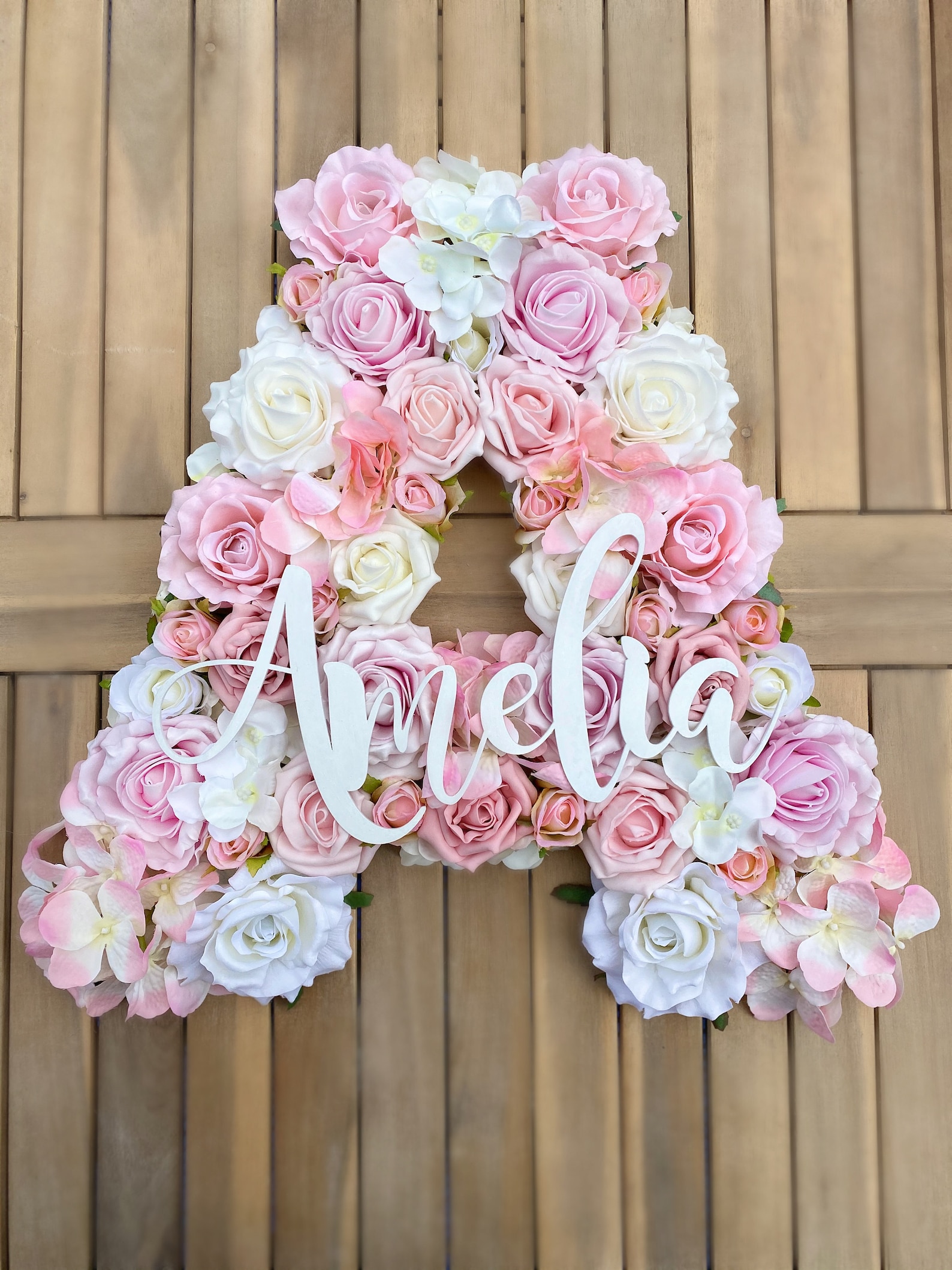 Flower Letter With Name/Floral Letters/Floral Initial/Flower | Etsy