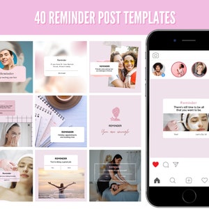 Editable Skincare Instagram Templates for Estheticians (Canva) image 7