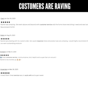 May include: A screenshot of a website with customer reviews. The reviews are positive and praise the seller's customer service, quick response times, and high-quality products.