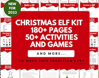 2023 Elf Kit, Elf Activity Printable, Editable Welcome Letter, Accessories & Props, Printable Christmas Ideas and Games to Set On the Shelf