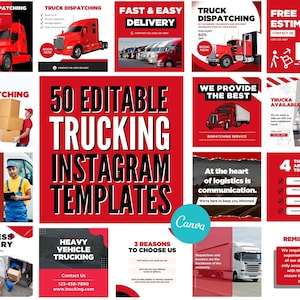 Trucking Instagram Templates, Dispatch Flyer, Truck Dispatch Flyer, Freight Dispatch, Trucking Dispatch, Dispatch Truck Business