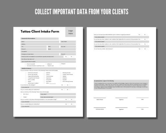 How To Create A Tattoo Consent Form  DataMyte