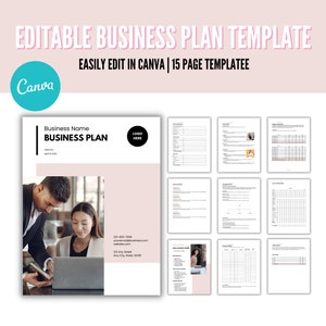 Business Plan Template, Business Planner, Small Business Plan, Startup Planner