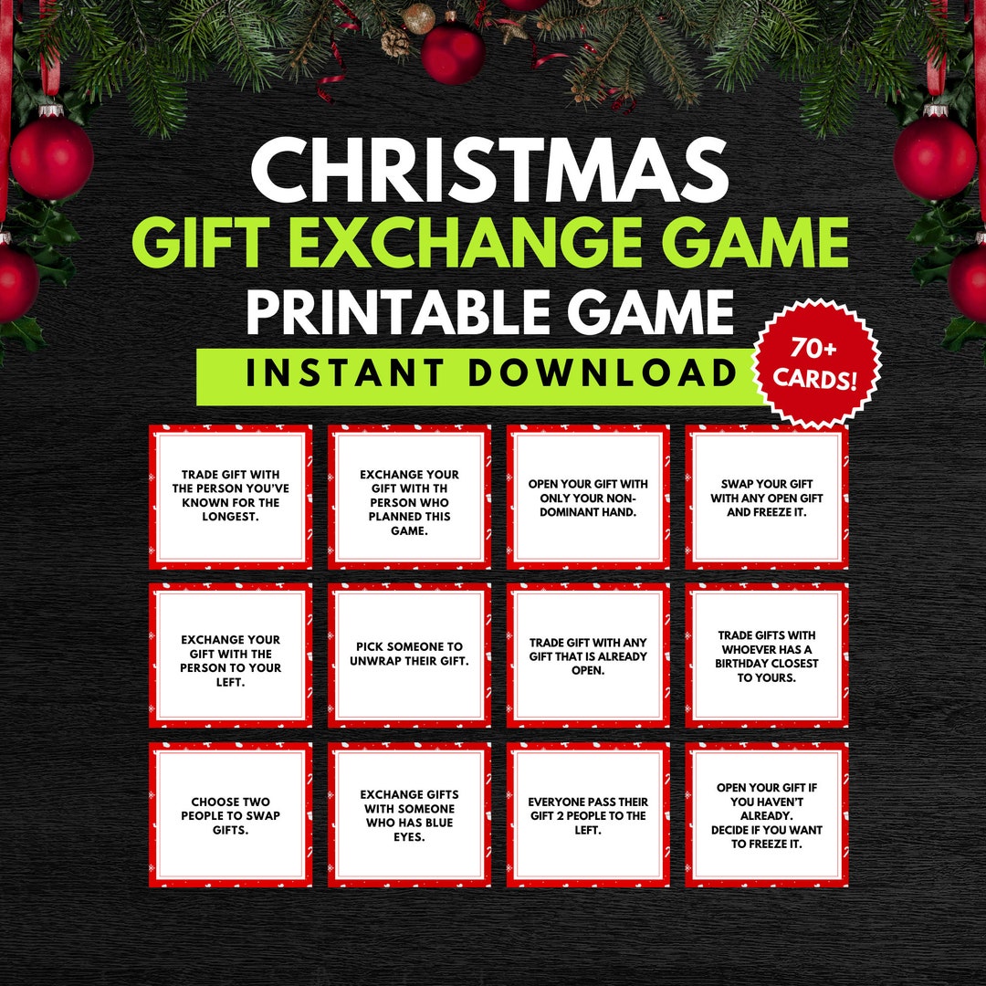 Christmas Exchange Game, Pass the Gift Christmas Game, Christmas Party