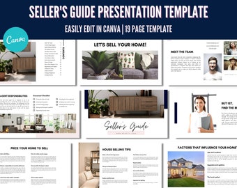 Sellers Guide Presentation, Listing Presentation Canva, Slides Presentation