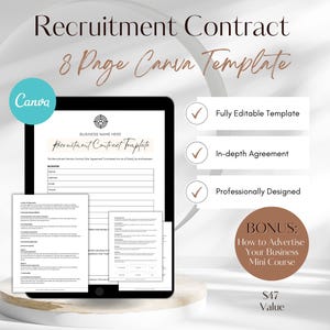 Recruitment Agreement, Recruitment Contract Template, Recruitment Agreement Contract, Recruitment Agreement Template