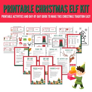 2024 Elf Kit, Elf Activity Kit Printable, Editable Welcome Letter Printable, Return Letter, Printable Christmas Ideas and Games