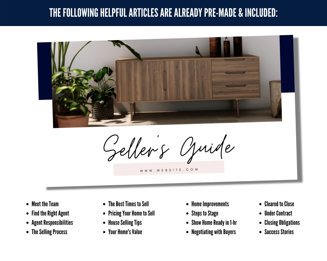 Sellers Guide Presentation Listing Presentation Canva Slides - Etsy