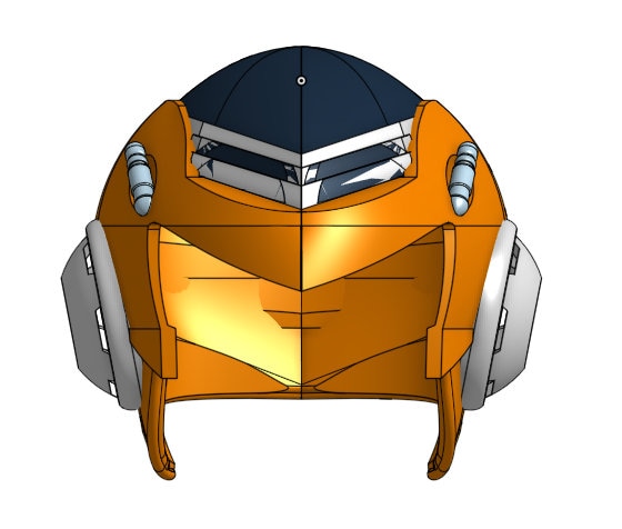 3Dプリント可能なグレートサイヤマンヘルメット（ドラゴンボールZ