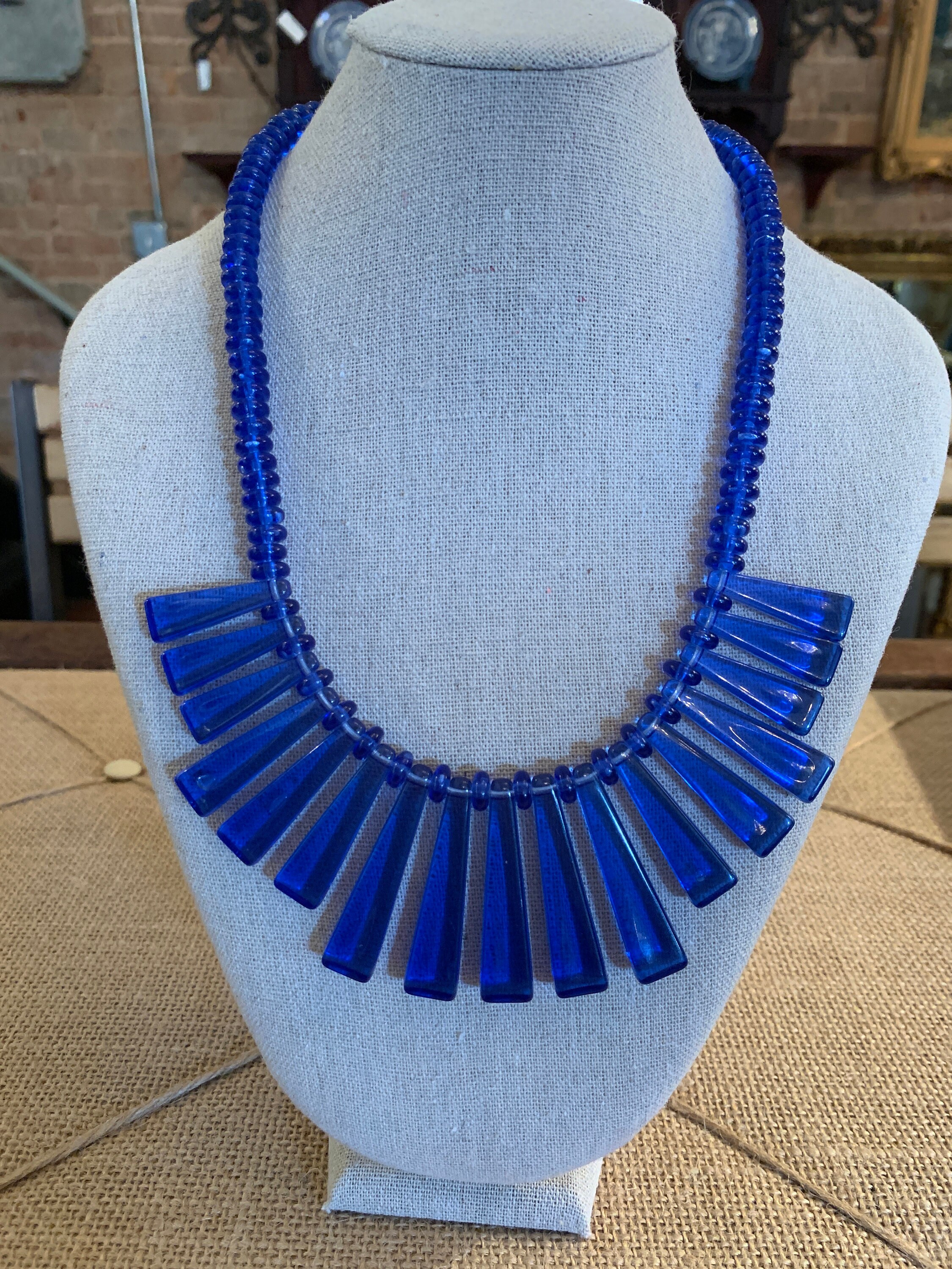 Vintage Lucite Necklace - Etsy
