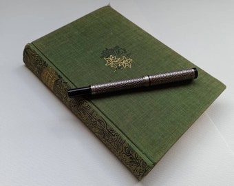 Vintage Notizbuch/Skizzenbuch mit Wald/Bergmotiven und Papier deiner Wahl