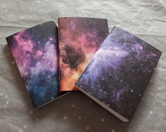 Personalized Galaxy Stars Sky Space Spiral Bound Notebook Sketchbook 