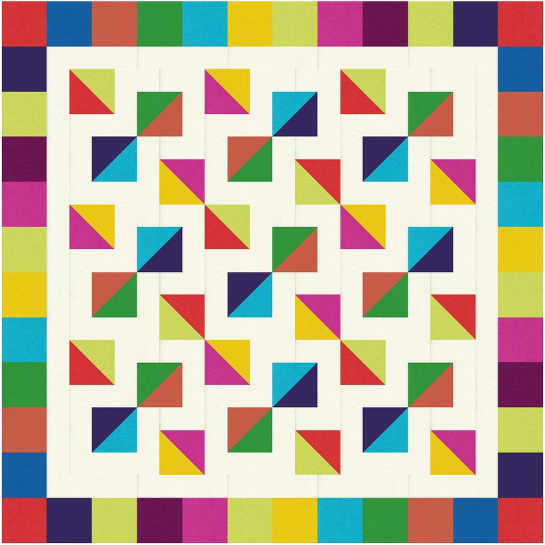 Prismatic Bold, Modern & Easy Quilt Pattern image 6