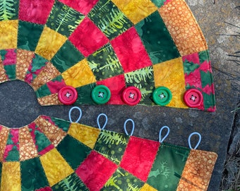 Pattern - Tree Skirt with Buttons & Loops