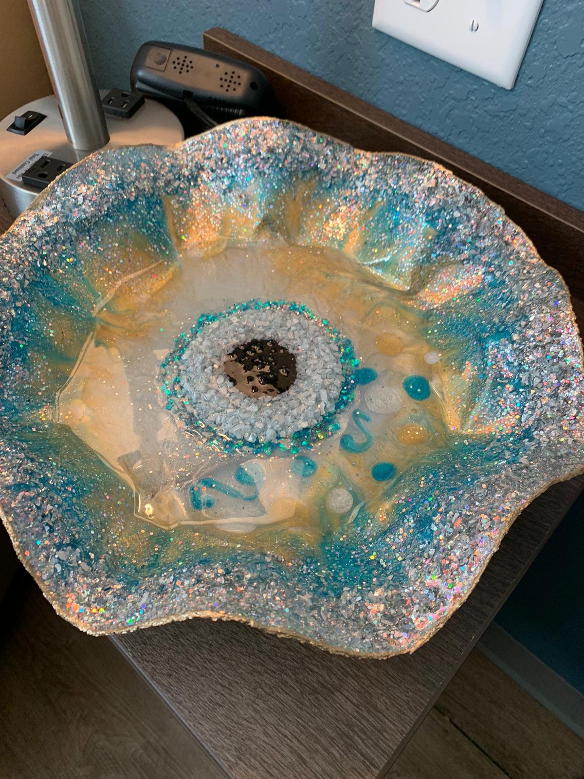 Handmade Evil Eye Decorative Bowl for Keys & Small