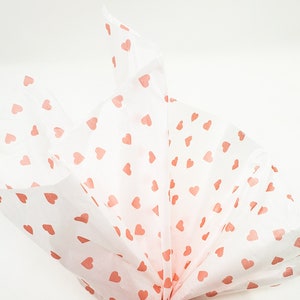 Heart Tissue Paper, Valentine Tissue Paper, Valentines Day