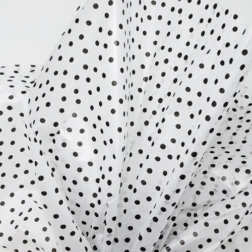 Premium Polka Dot Tissue Paper Black and White Tissue Paper Etsy