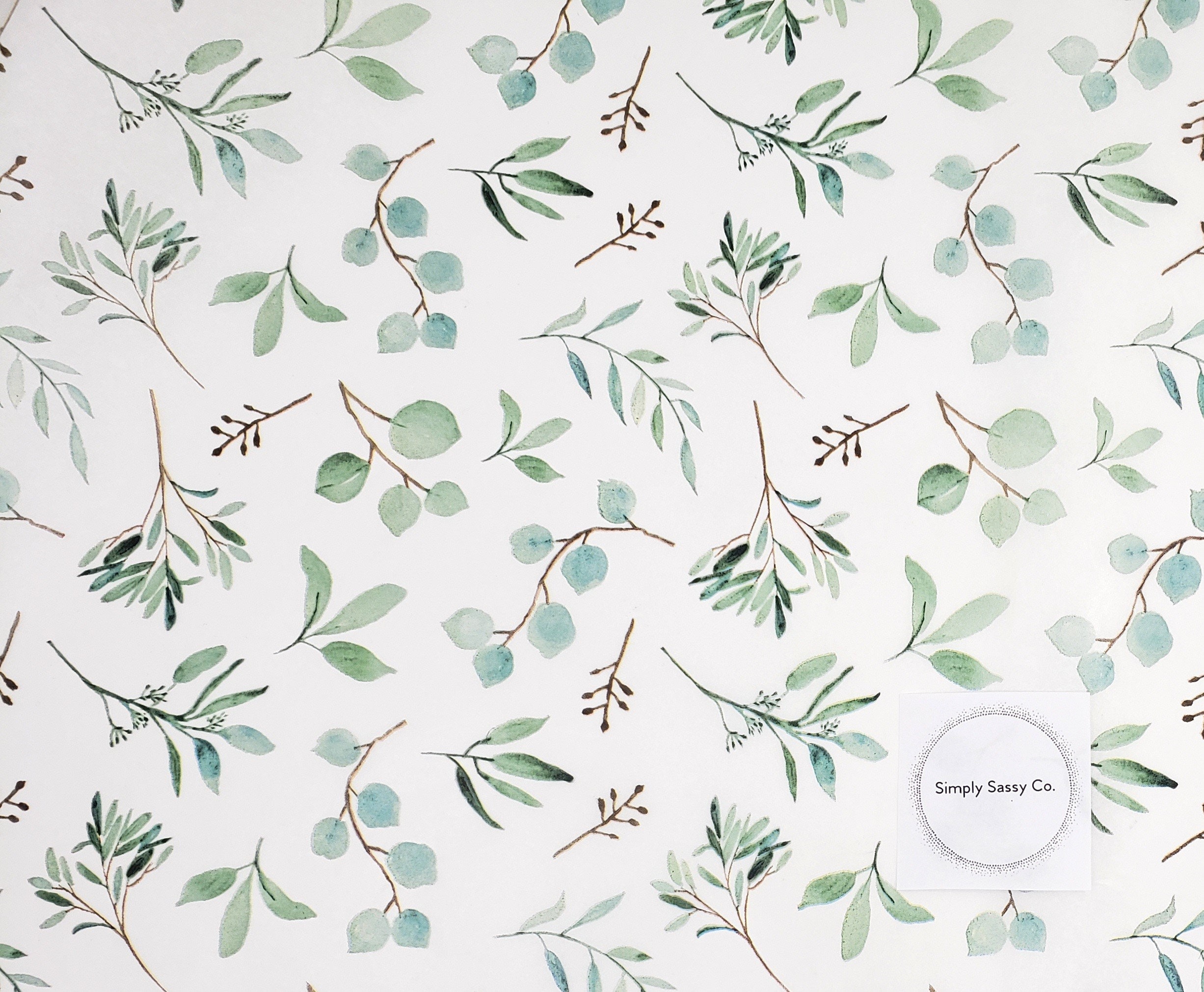 Eucalyptus Tissue Paper Botanical Tissue Paper Spring Tissue Etsy Canada