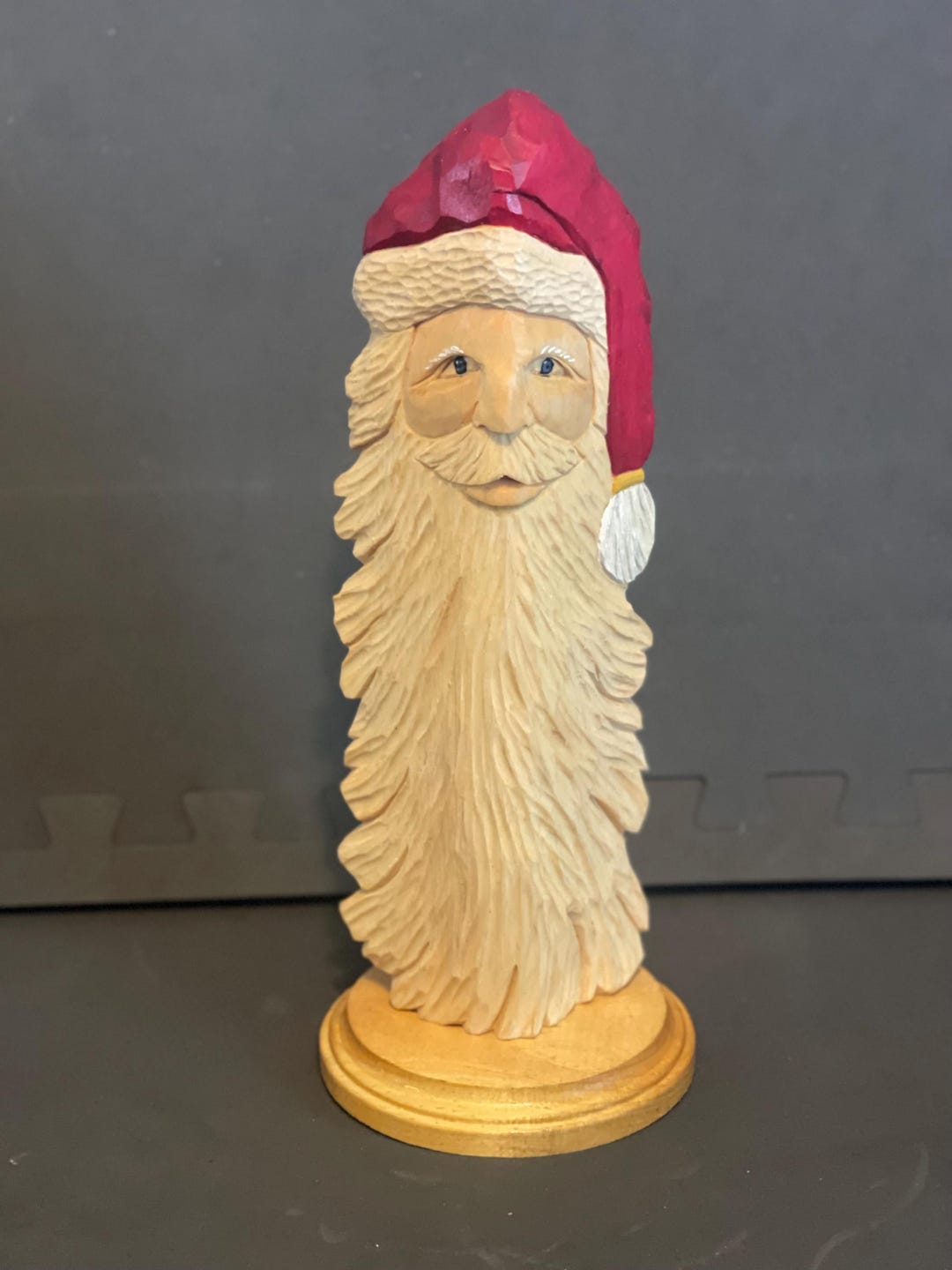 Triangle Santa Santa Triangle Block Face Carving - Etsy