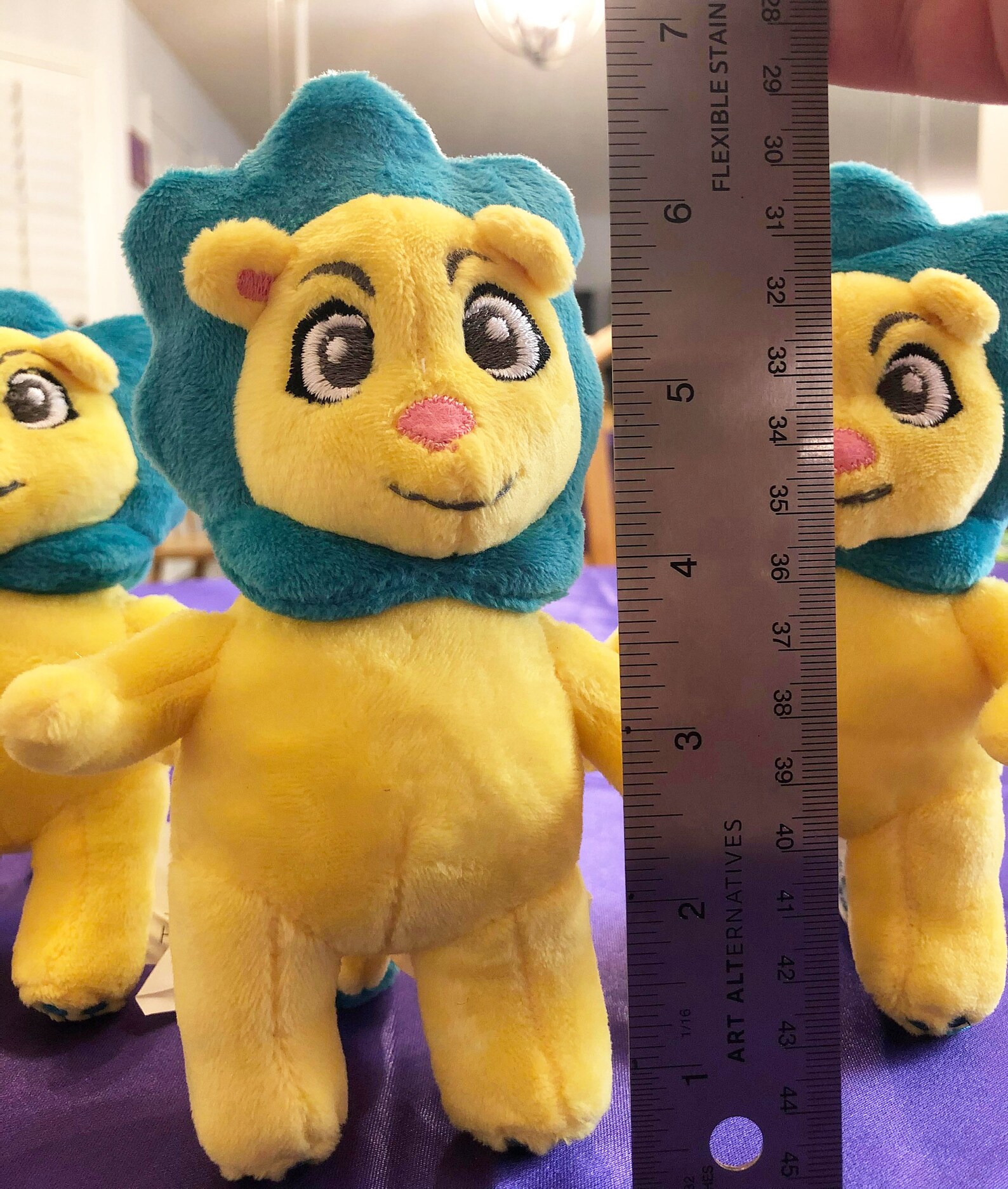 Teal Lion Plush Teal and Pals Plushie Lion Cute Yellow Etsy