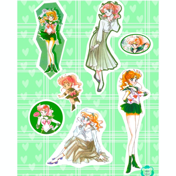 Sailor Jupiter - Sticker Sheet - Makoto Kino - Sailor Moon - Bullet Journal - decoration - anime - manga