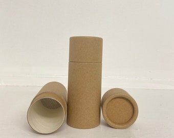 100pcs  50g 1.7oz  Push-up Lip balm Kraft Paper tubes