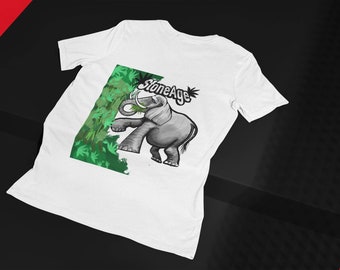 Camiseta de elefante de la Edad de Piedra