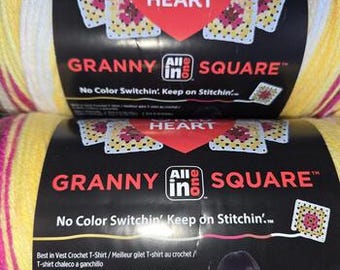 Red Heart All In One Flower Soft White Buttercup Blush 8.8 Oz Lot of 4 Skeins