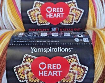 Red Heart All In One Flower Aran Warm Wheat 8.8 Oz Lot of 4 Skeins