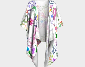 Floral Love Draped Kimono