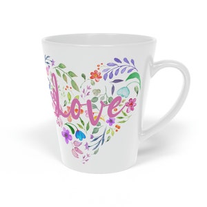 Mug Love Latte, 12 oz image 1