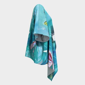 Pansy Face Draped Kimono