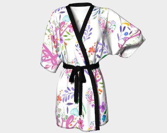 Love Kimono robe - short