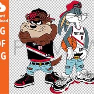 Portland Basketball Fans - Digital Kunst Download svg, png, pdf