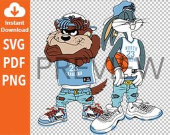 ノースカロライナ大学バスケットボールファン、23人の史上最高の選手 - デジタルアートダウンロード - svg、pdf、300 dpi png