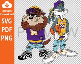 Los Angeles-L Basketball Fans 34 24 G.O.A.T - Digital art download - SVG PNG