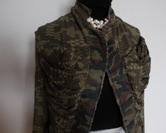 Runway Comme des Garcons kahki reversible camoufl… - image 3