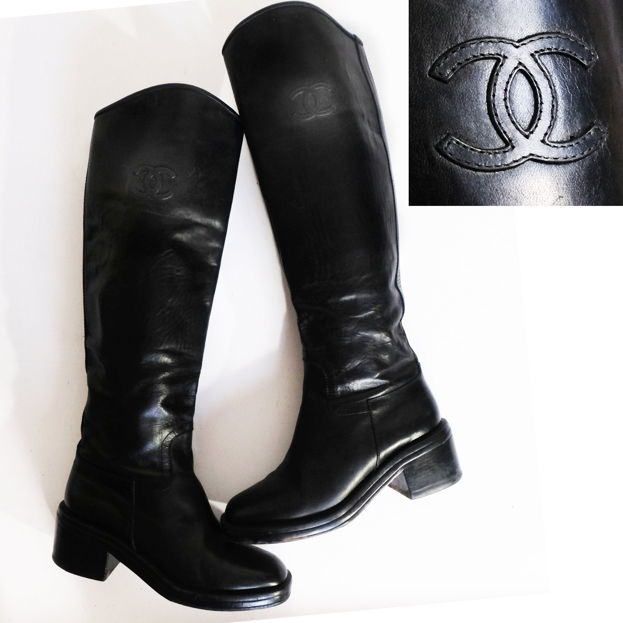 Beperkt violist Teken Chanel Boots - Etsy