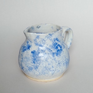 Handmade Ceramic Blue and White Pitcher