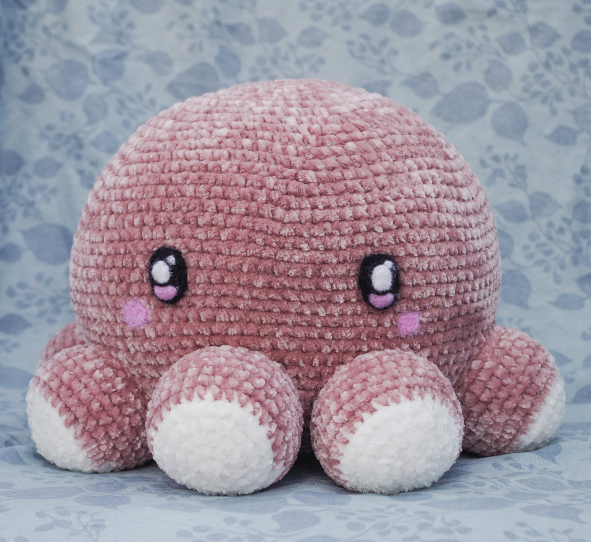5 Giant Octopus Crochet Patterns for Plush Ocean Decor and Amigurumi Play 5 Pattern Only Giant Crochet Velvet Octopus
