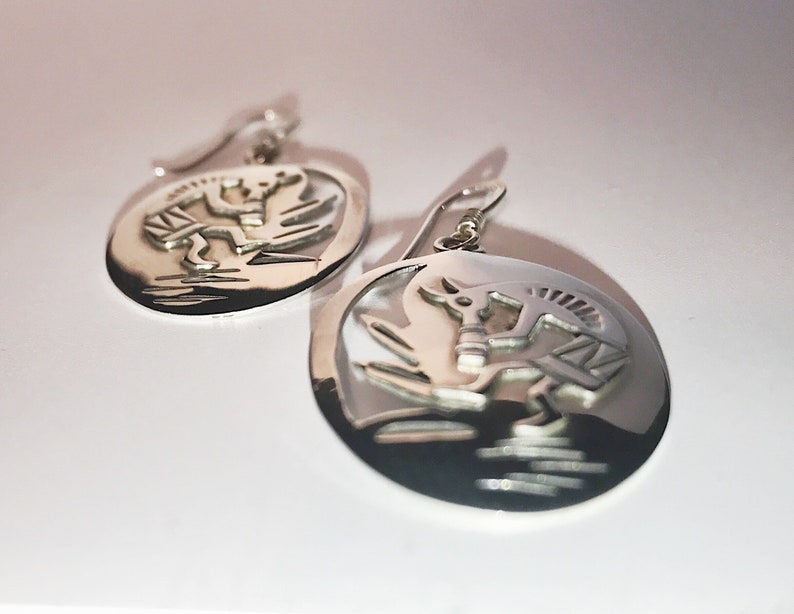 Vintage Silver Hopi-style Earrings