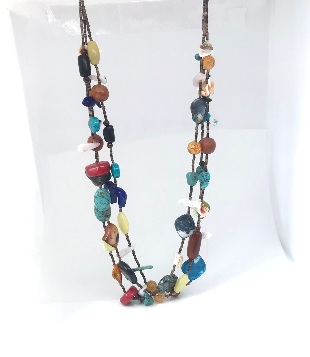 Handmade Polish Navajo Bead Necklace