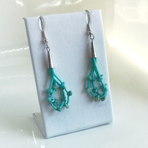 Vintage Turquoise Heishi Earrings