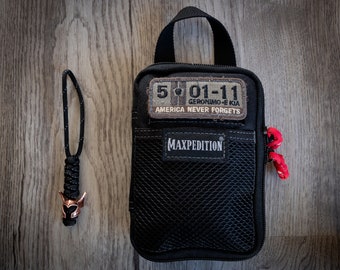 Cordón Paracord Negro Reflectante Con Cuenta Hércules