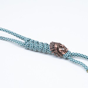 Mint Green Indian Chief Paracord Lanyard