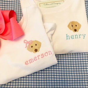 Puppy outfit or shirt, Puppy outfit, Derby Shirts, Lab Bodysuit, Labrador, Dog, Puppy Outfit, Puppy Shirt