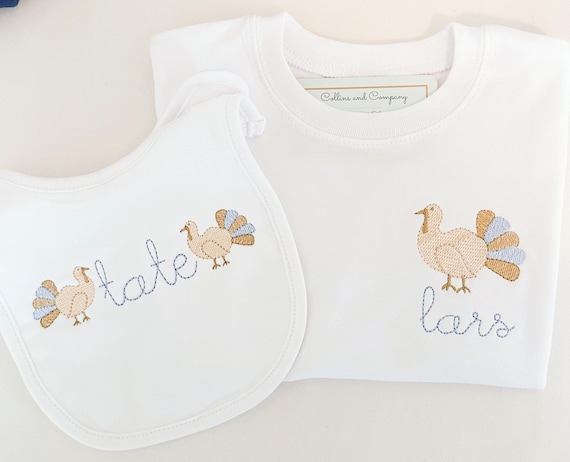 Childrens Turkey outfit/shirt, Turkey shirt, Turkey bodysuit shirt, little kids outfit, baby Thanksgiving outfit, baby outfit